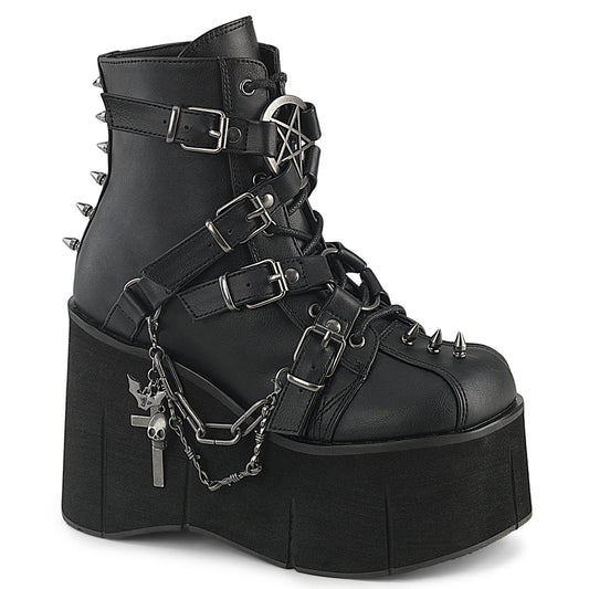 Demonia Cult Smart Buy - "Kera-68" Boots - Black Vegan Leather