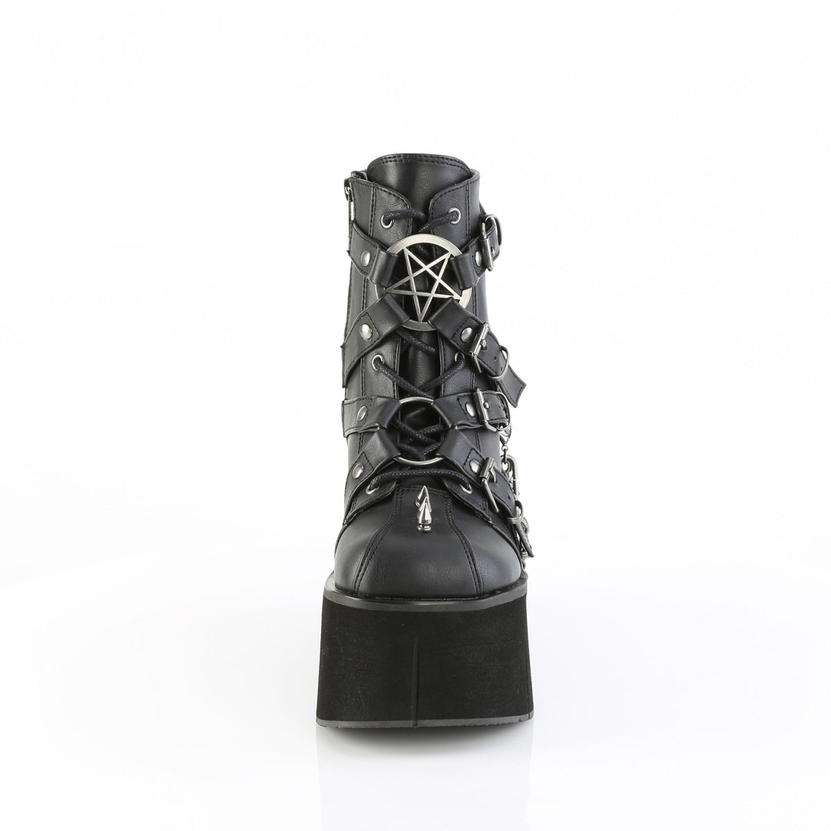 Demonia Cult Smart Buy - "Kera-68" Boots - Black Vegan Leather