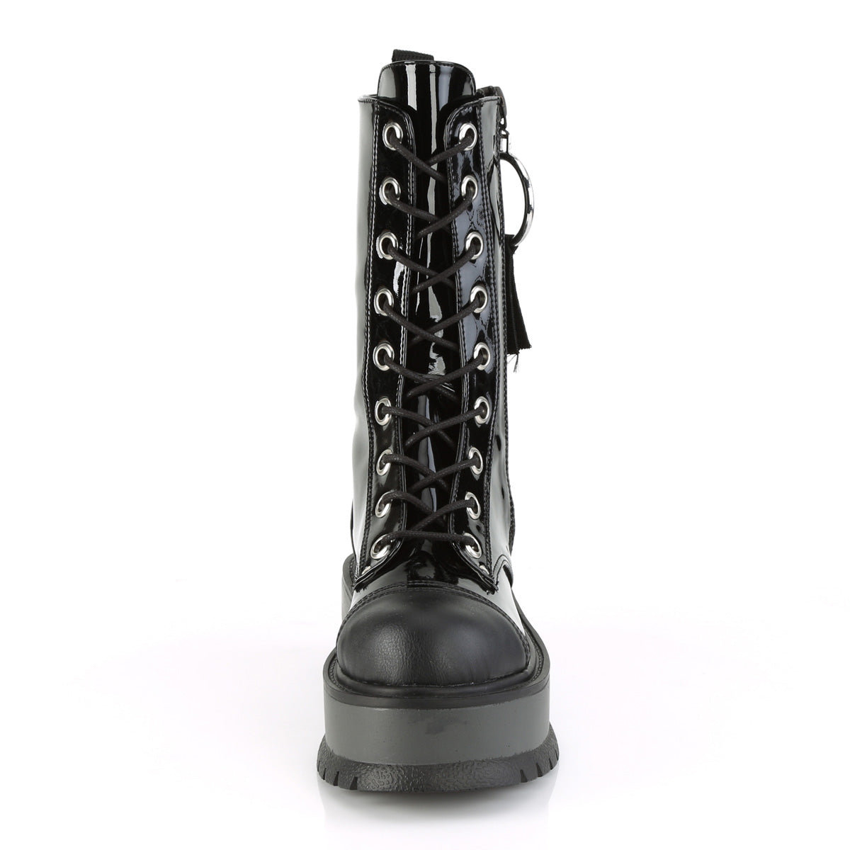 Demonia Cult Trusted - "Slacker-220" Boots - Black Vegan Leather