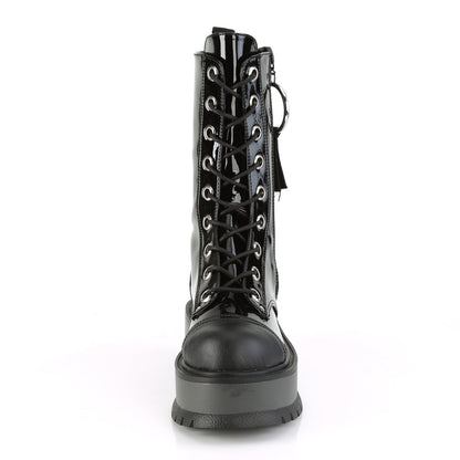 Demonia Cult Trusted - "Slacker-220" Boots - Black Vegan Leather
