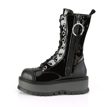 Demonia Cult Trusted - "Slacker-220" Boots - Black Vegan Leather