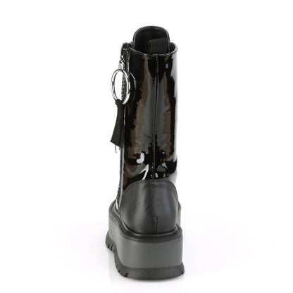 Demonia Cult Trusted - "Slacker-220" Boots - Black Vegan Leather