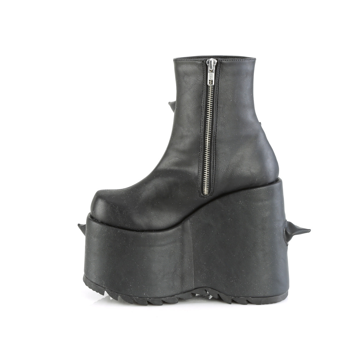 Demonia Cult Essential - "Slay-77" Boots - Black Vegan Leather