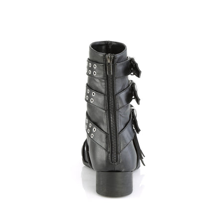 Demonia Cult Smart Buy - "Warlock-70" Boots - Black Vegan Leather