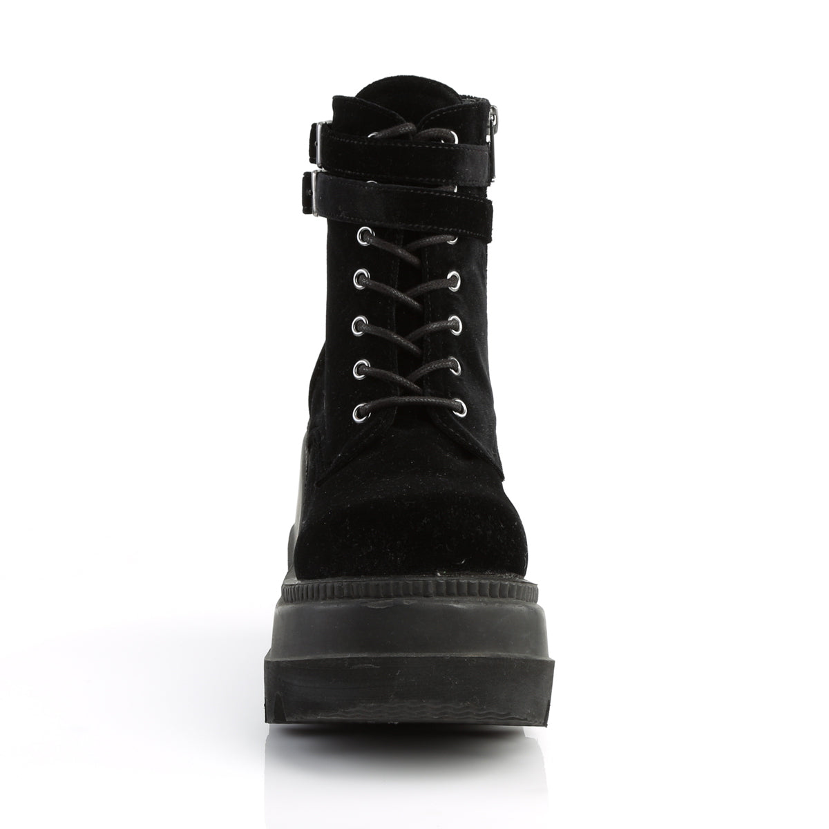 Demonia Cult Popular - "Shaker-52" Boots - Black Velvet