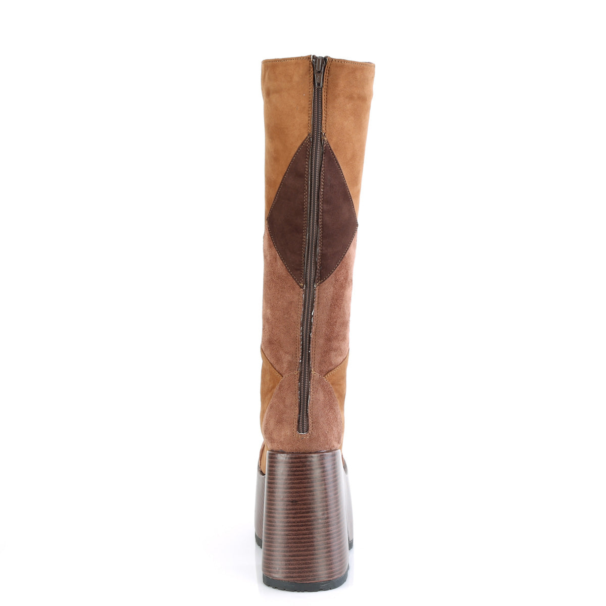 Demonia Cult Signature - "Camel-280" Boots - Brown Multi Vegan Suede