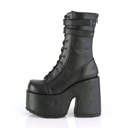Demonia Cult Trending - "Camel-250" Boots - Black Vegan Leather