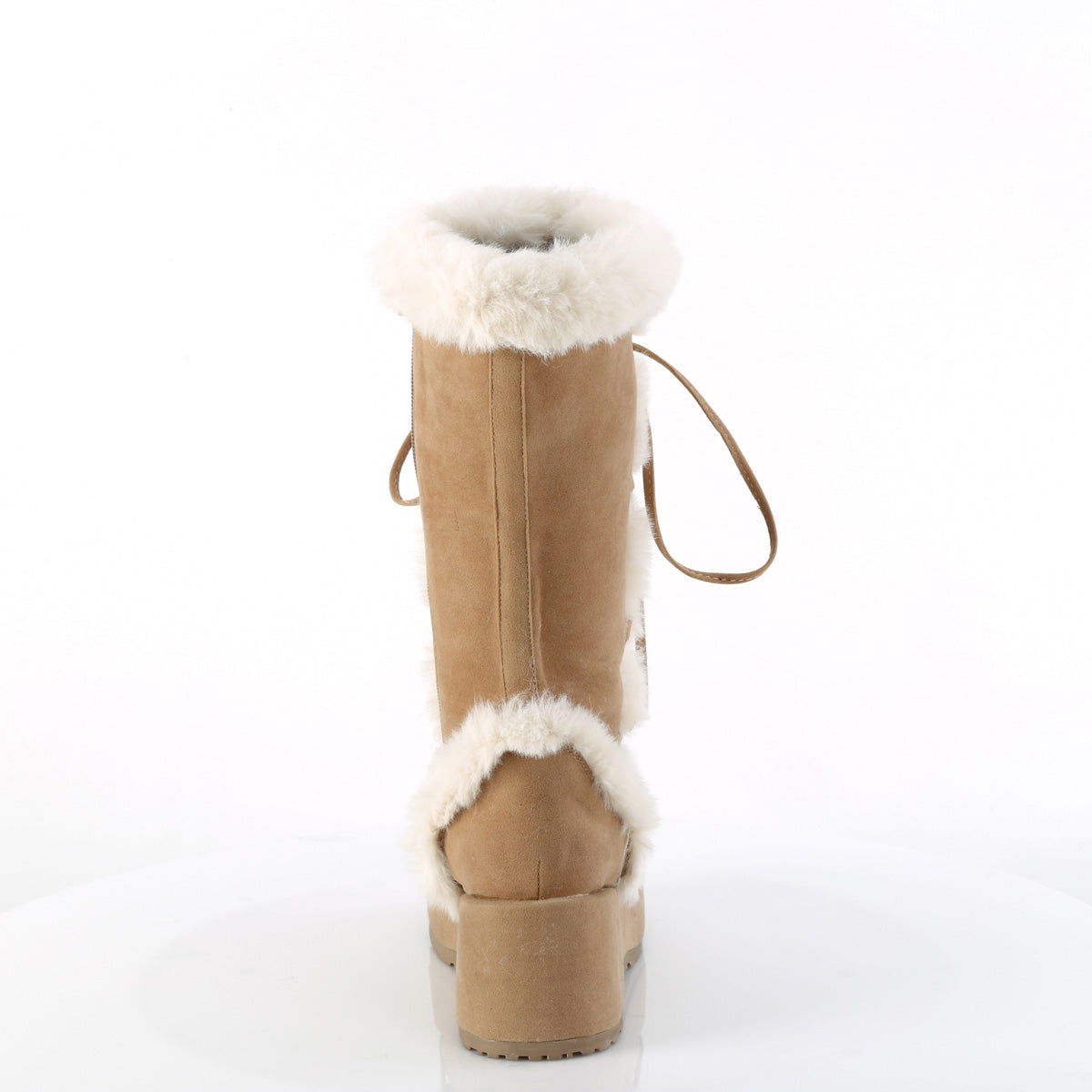 Demonia Cult Exclusive - "Cubby-311" Boots - Camel Vegan Suede