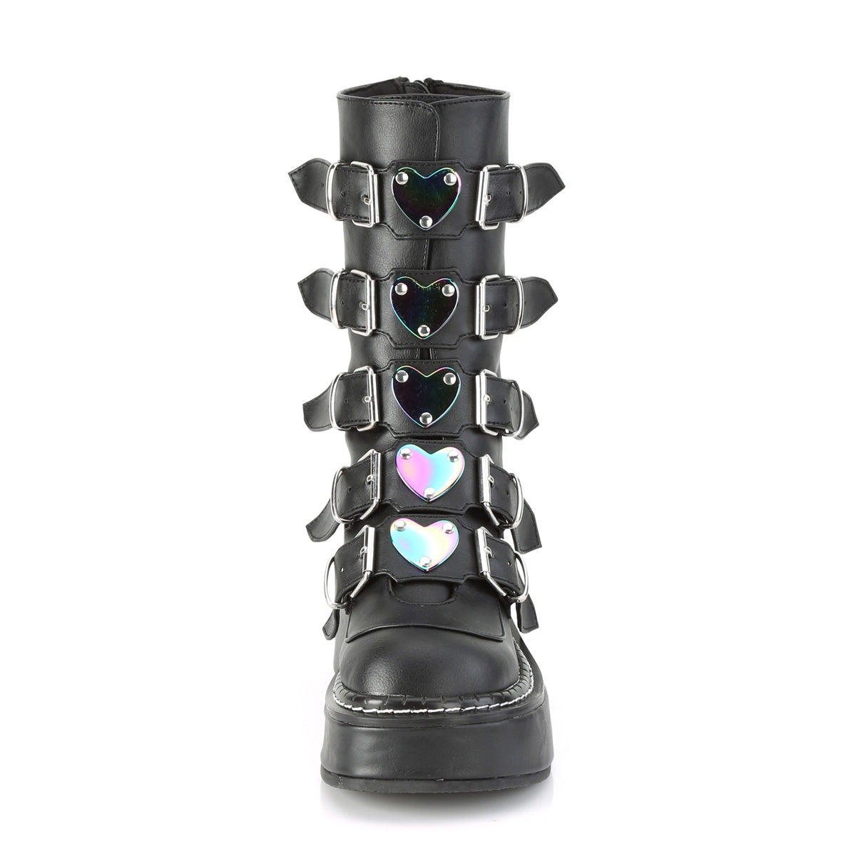 Demonia Cult Exclusive - "Emily-330" Boots - Black Vegan Leather