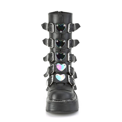 Demonia Cult Exclusive - "Emily-330" Boots - Black Vegan Leather