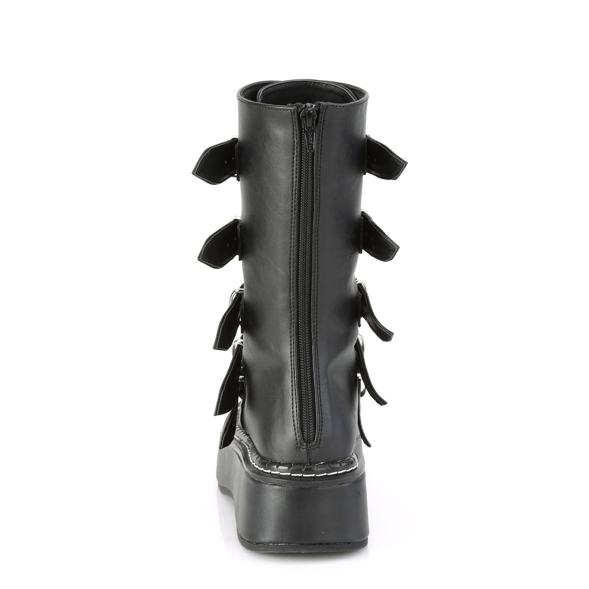 Demonia Cult Exclusive - "Emily-330" Boots - Black Vegan Leather
