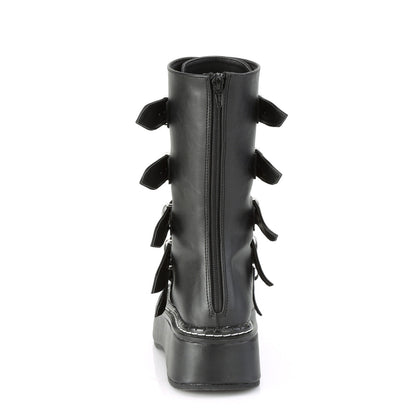 Demonia Cult Exclusive - "Emily-330" Boots - Black Vegan Leather