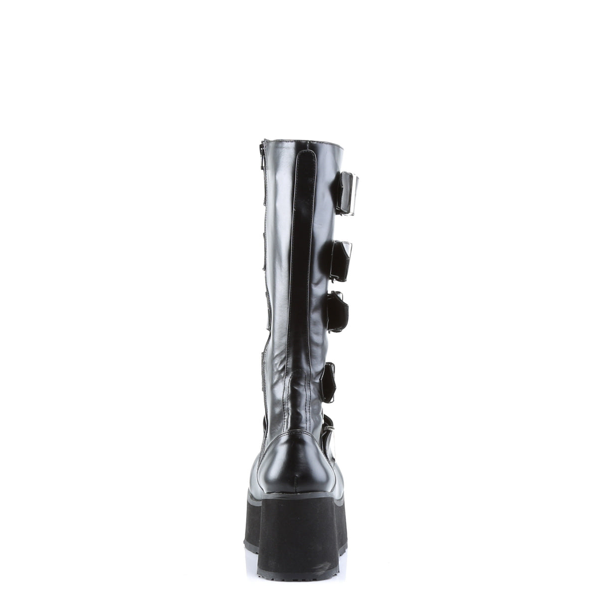Demonia Cult Recommended - "Trashville-518" Boots - Black Vegan Leather
