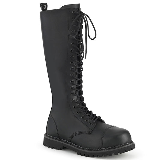 Demonia Cult Great Value - "Riot-20" Boots - Black Vegan Leather