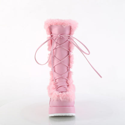 Demonia Cult Featured - "Cubby-311" Boots - Baby Pink Vegan Leather