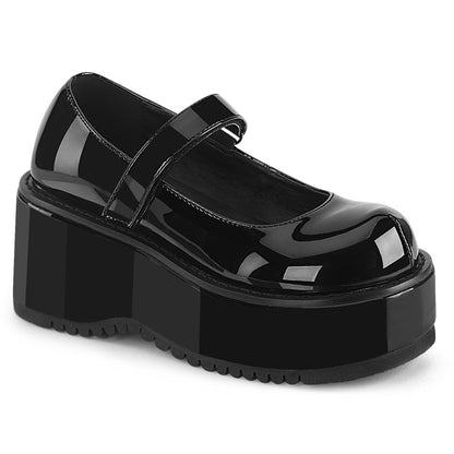 Demonia Cult Essential - "Dollie-01" Platforms - Black Patent