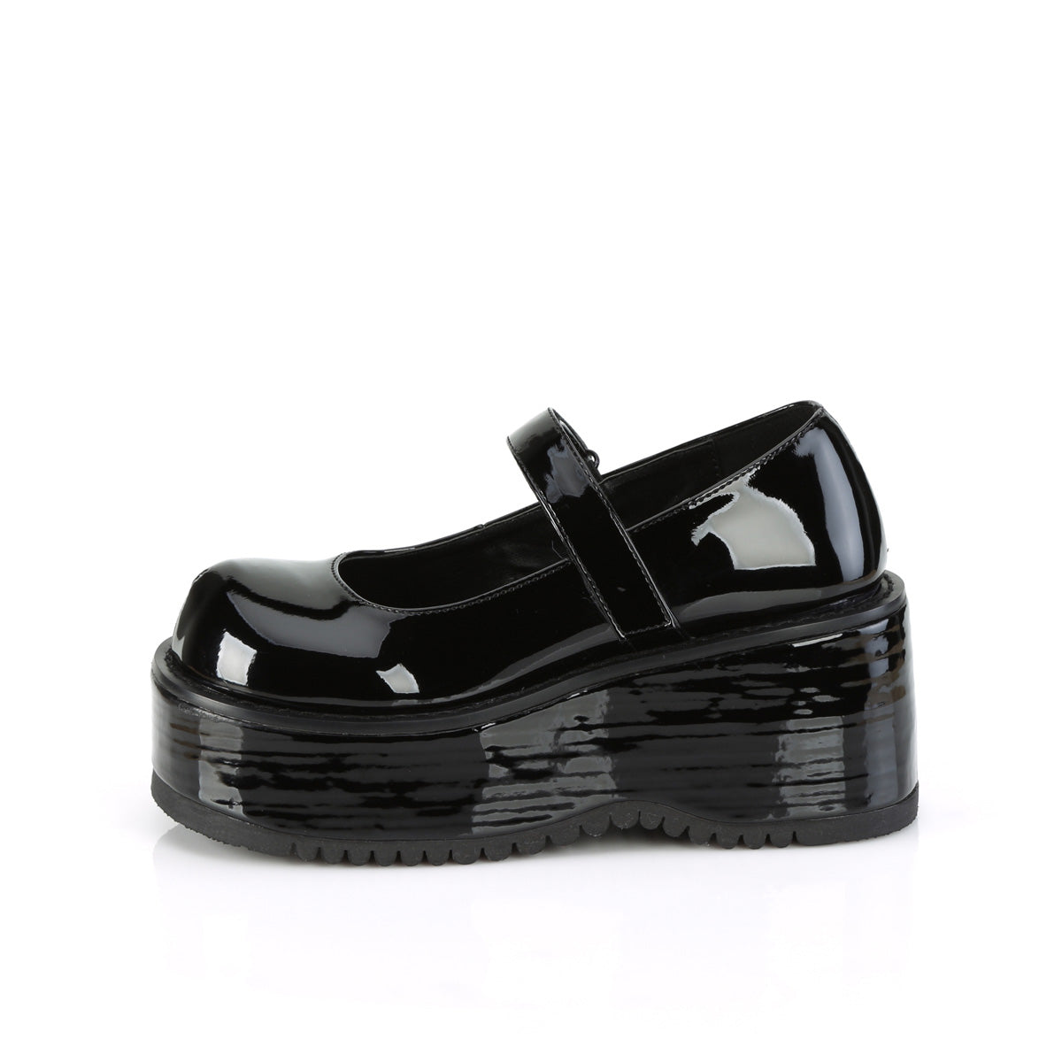 Demonia Cult Essential - "Dollie-01" Platforms - Black Patent