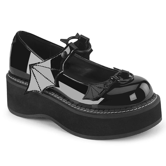 Demonia Cult Classic - "Emily-23" Platforms - Black Patent