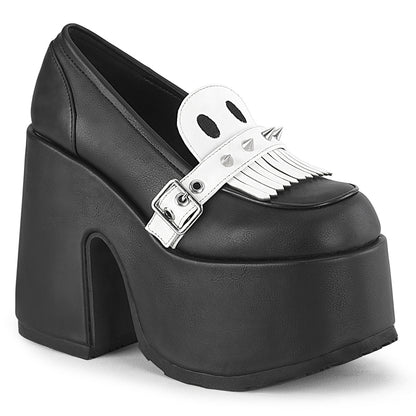 Demonia Cult Value - "Camel-58" Platforms - Black Vegan Leather