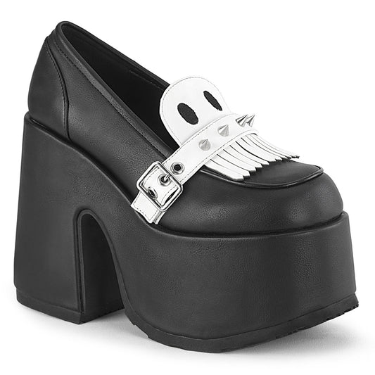 Demonia Cult Value - "Camel-58" Platforms - Black Vegan Leather