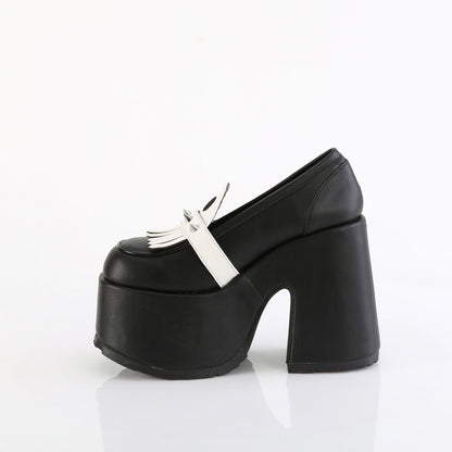 Demonia Cult Value - "Camel-58" Platforms - Black Vegan Leather