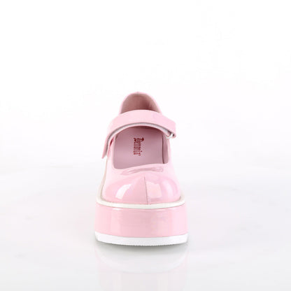 Demonia Cult Great Value - "Dollie-01" Platforms - Baby Pink Holo Patent