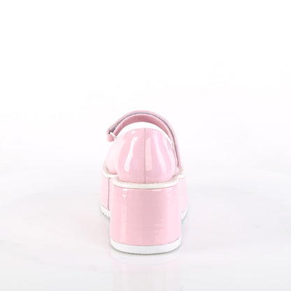 Demonia Cult Great Value - "Dollie-01" Platforms - Baby Pink Holo Patent