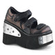 Black-Pewter Vegan Leather