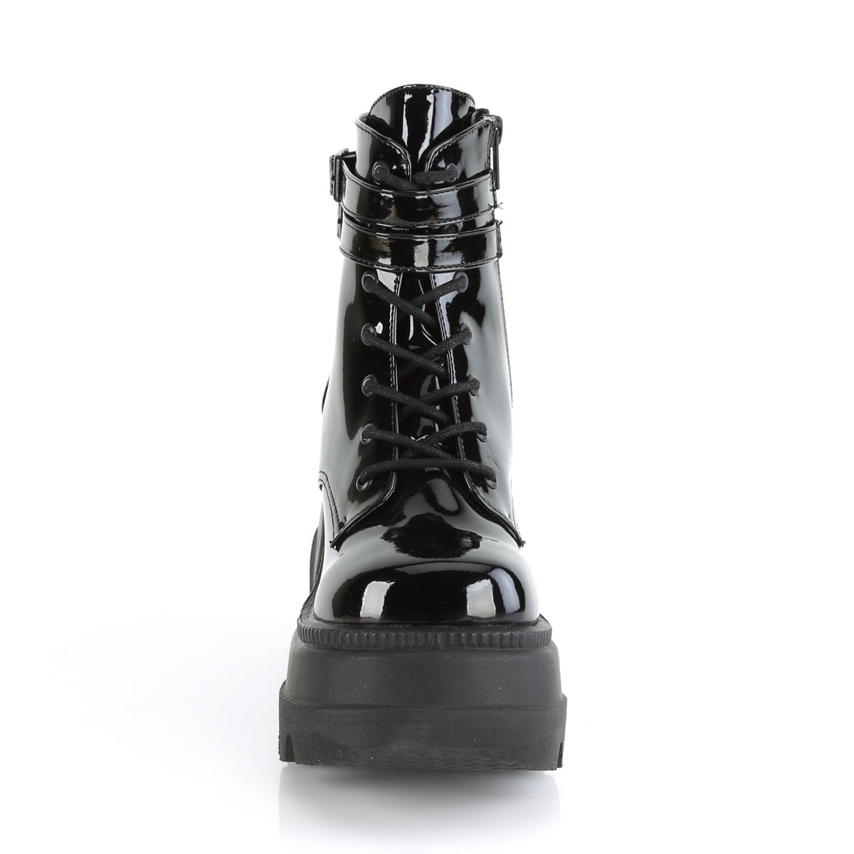 Demonia Cult Customer Favorite - "Shaker-52" Boots - Black Patent