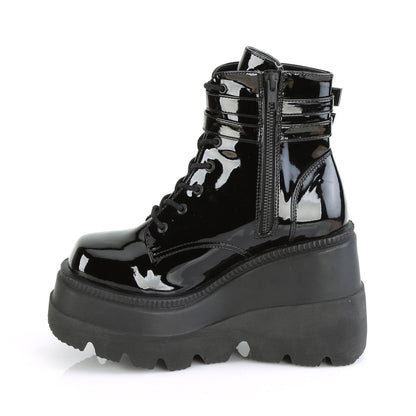 Demonia Cult Customer Favorite - "Shaker-52" Boots - Black Patent