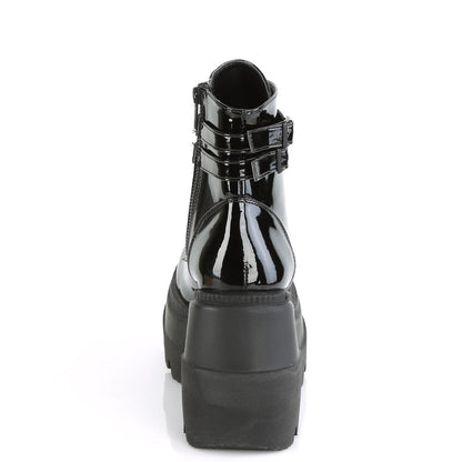 Demonia Cult Customer Favorite - "Shaker-52" Boots - Black Patent