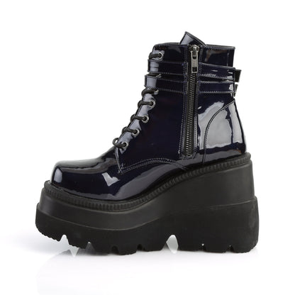 Demonia Cult Special Offer - "Shaker-52" Boots - Black Hologram