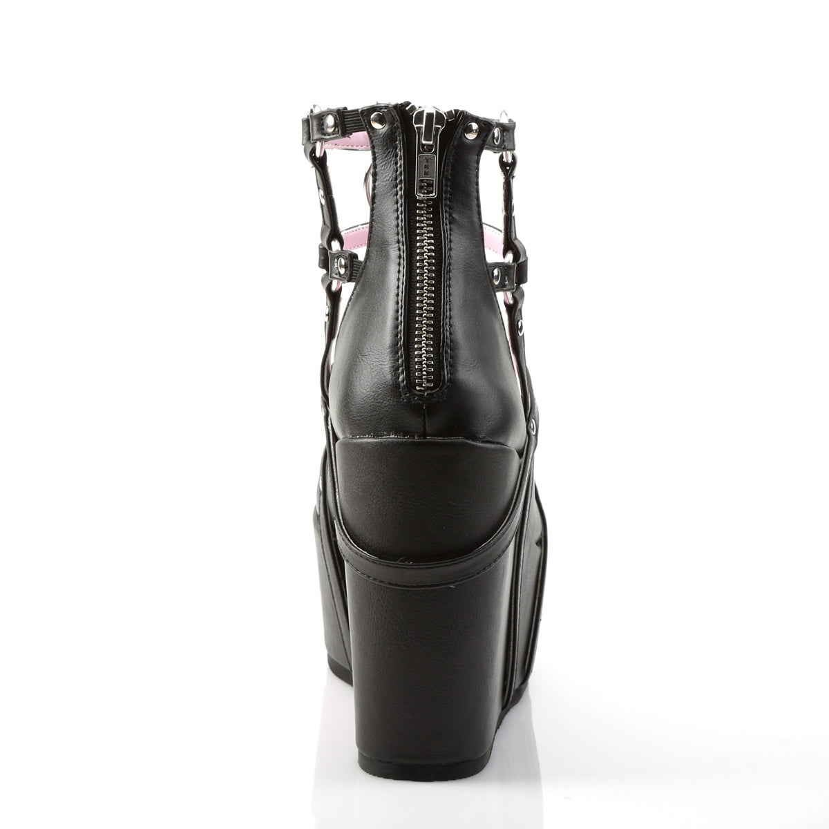 Demonia Cult Essential - "Poison-25-1" Boots - Black Vegan Leather