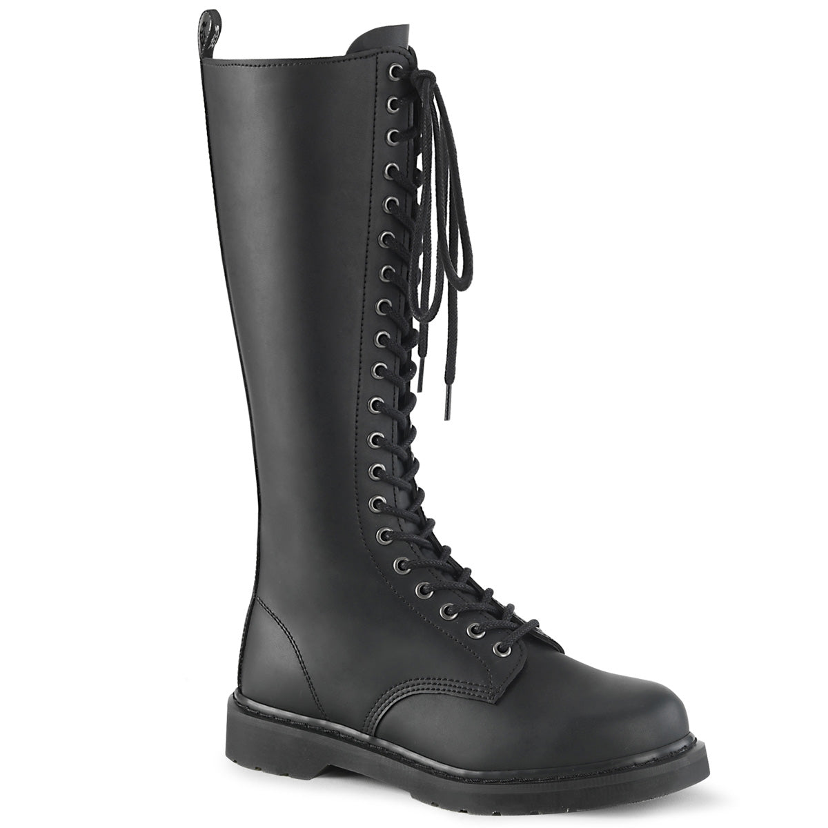 Demonia Cult Latest - "Bolt-400" Boots - Black Vegan Leather