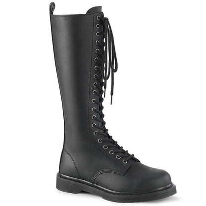 Demonia Cult Latest - "Bolt-400" Boots - Black Vegan Leather