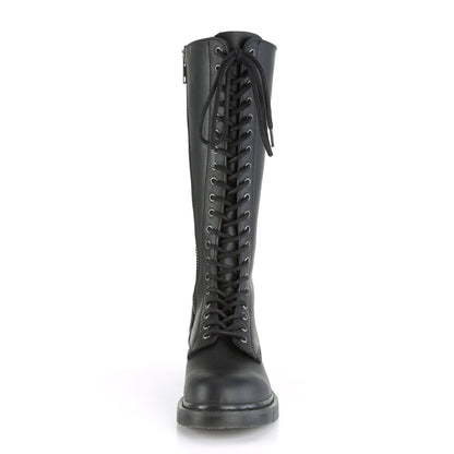 Demonia Cult Latest - "Bolt-400" Boots - Black Vegan Leather