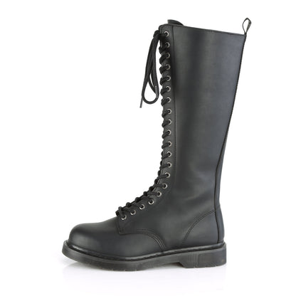 Demonia Cult Latest - "Bolt-400" Boots - Black Vegan Leather
