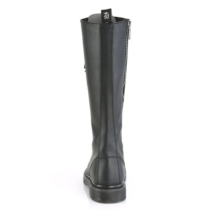Demonia Cult Latest - "Bolt-400" Boots - Black Vegan Leather