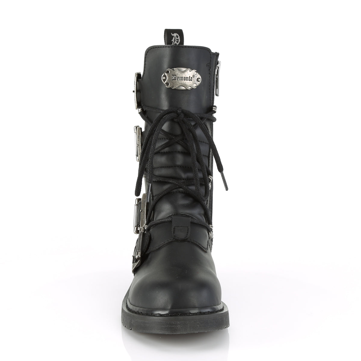 Demonia Cult Signature - "Bolt-265" Boots - Black Vegan Leather