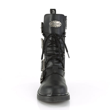 Demonia Cult Signature - "Bolt-265" Boots - Black Vegan Leather