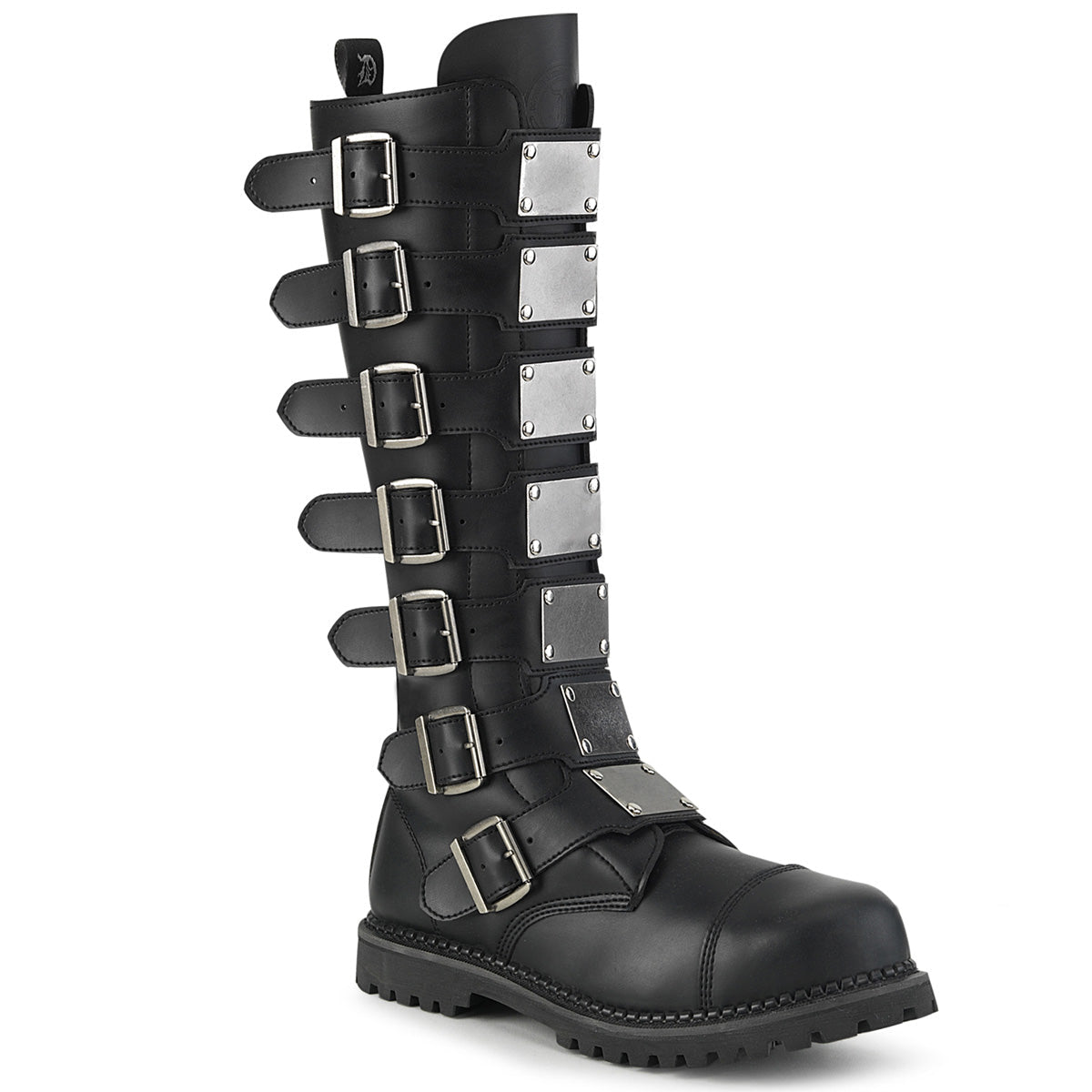 Demonia Cult Great Value - "Riot-21MP" Boots - Black Vegan Leather