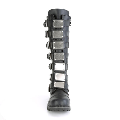 Demonia Cult Great Value - "Riot-21MP" Boots - Black Vegan Leather