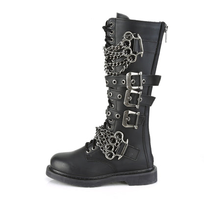 Demonia Cult Recommended - "Bolt-450" Boots - Black Vegan Leather