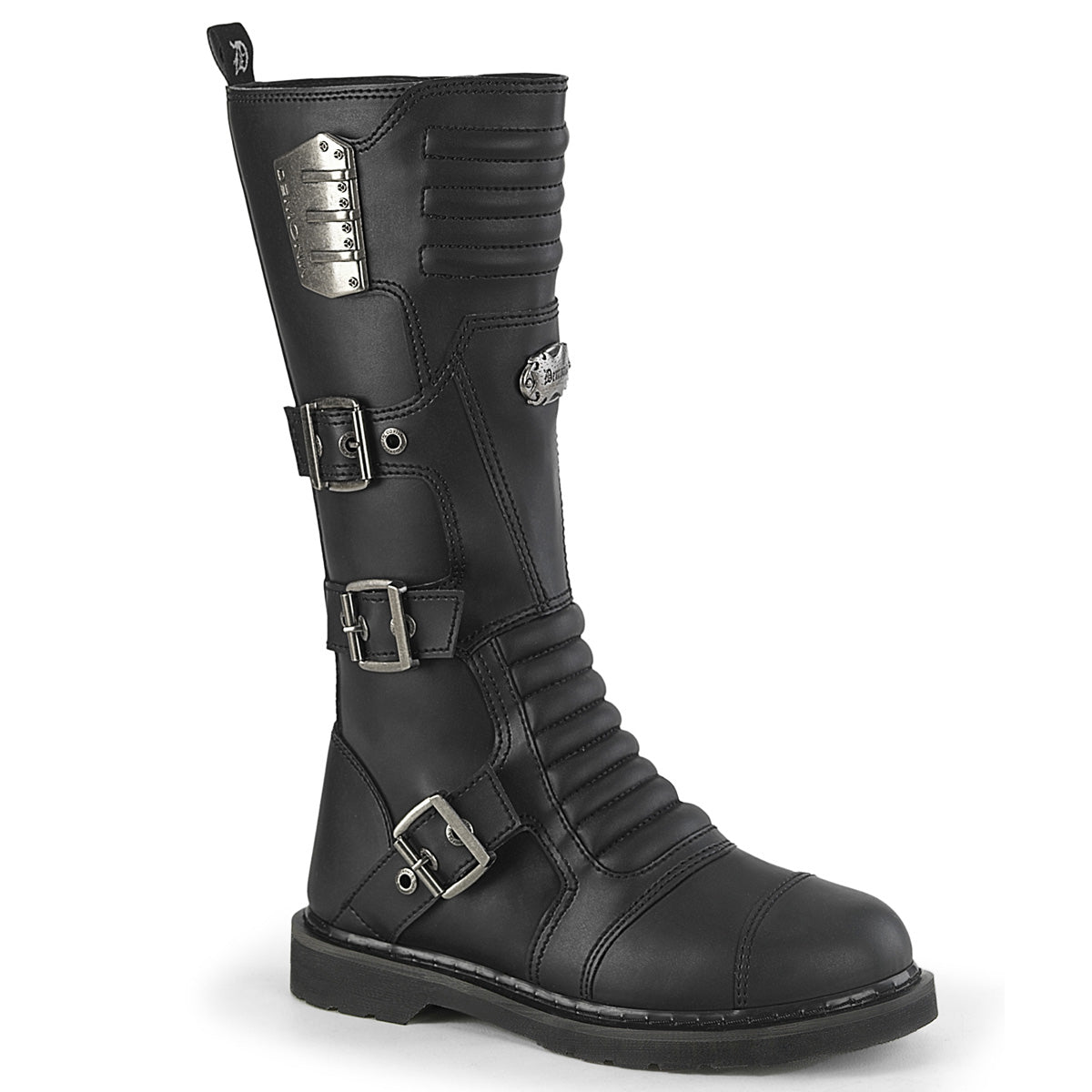 Demonia Cult Deals - "Bolt-405" Boots - Black Vegan Leather