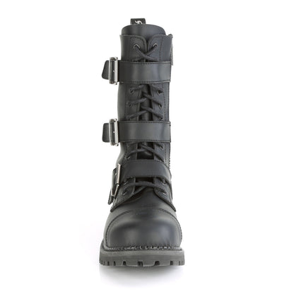 Demonia Cult Discount - "Riot-12BK" Boots - Black Vegan Leather