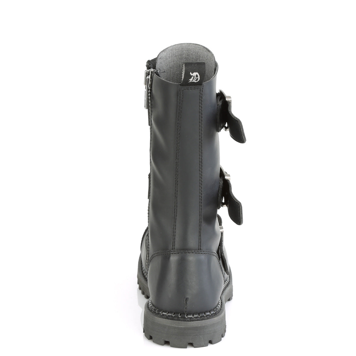 Demonia Cult Discount - "Riot-12BK" Boots - Black Vegan Leather