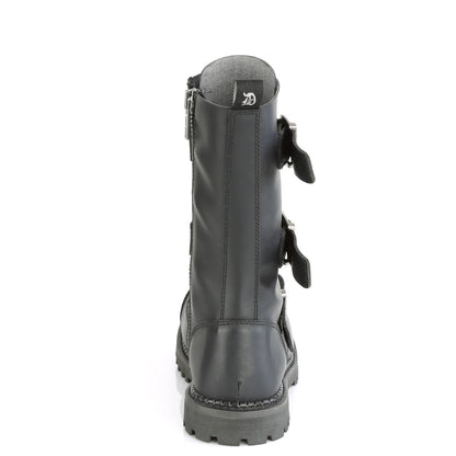 Demonia Cult Discount - "Riot-12BK" Boots - Black Vegan Leather
