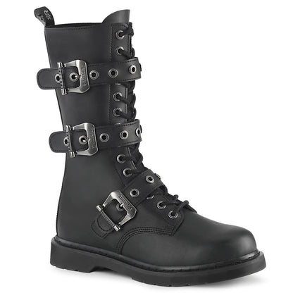 Demonia Cult Premium - "Bolt-330" Boots - Black Vegan Leather
