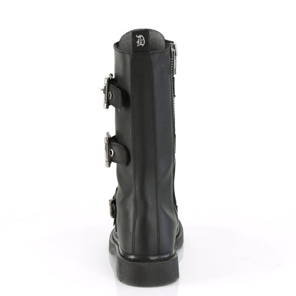 Demonia Cult Premium - "Bolt-330" Boots - Black Vegan Leather