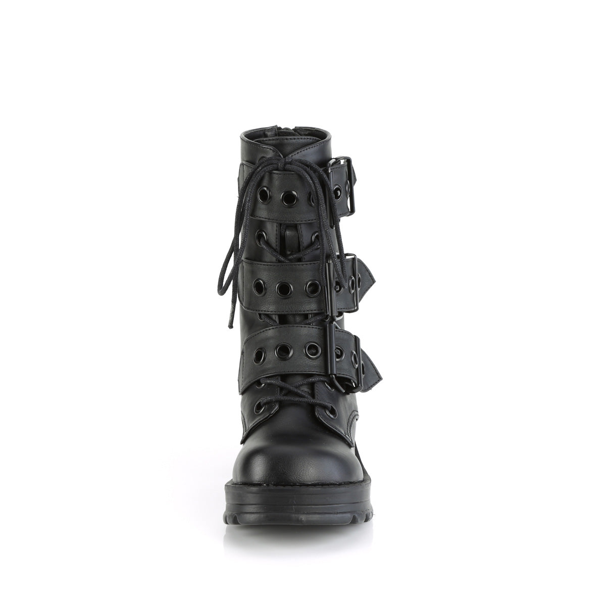 Demonia Cult Trusted - "Bratty-118" Boots - Black Vegan Leather